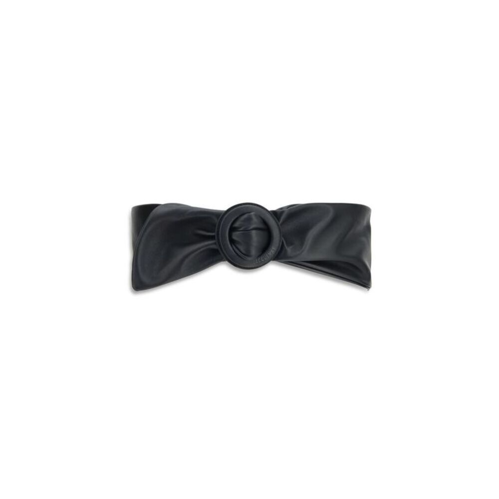 Jacquemus Black Calf Leather Bos Taurus High-Waist Women's Belt